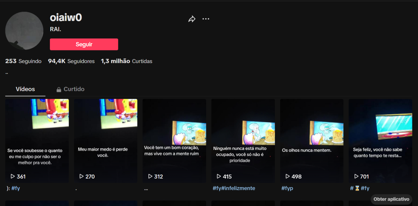 Conta Do Tiktok Monetizada Mil Seguidores Alpha