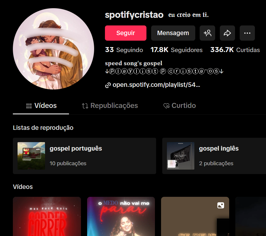 Captura de tela 2026-03-19 114204 CONTA TIKTOK COM MAIS DE 17.8K Seguidores 336.7K Curtidas - Musicas - Imagem 1