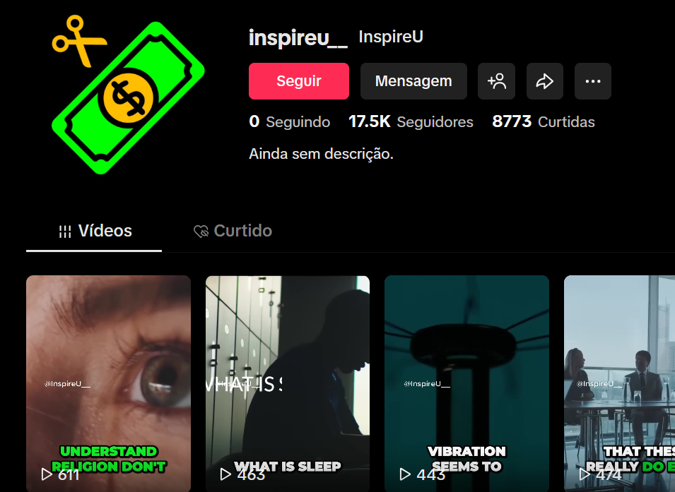 Captura de tela 2026-03-19 115609 Conta Tiktok com 17.5K Seguidores 8773 Curtidas - Monetizado - Imagem 1