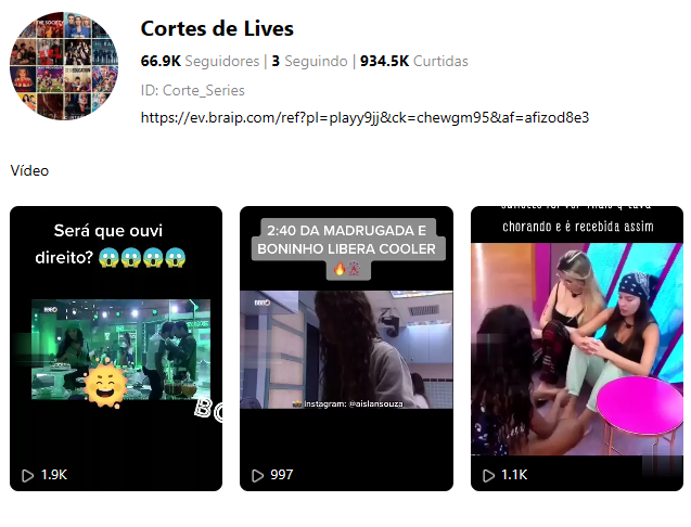 Captura de tela 2026-02-25 100459 Conta no kwai 66.9K Seguidores | TV BBB | 934.5K Curtidas - Imagem 1