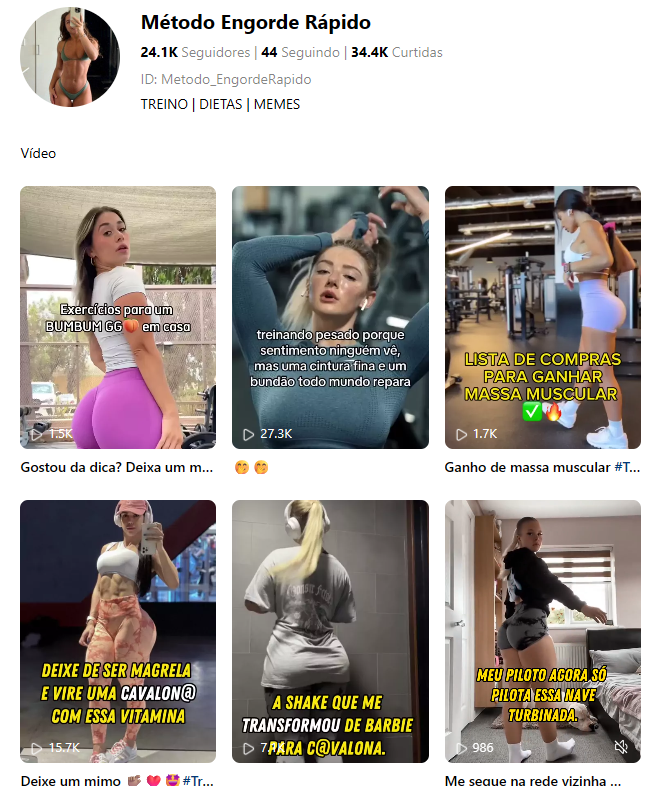 Captura de tela 2026-02-25 100626 kwai a venda 24.1K Seguidores | Treino FIT Feminino | 34.4K Curtidas - Imagem 1