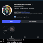 Perfil no Instagram Liderança Motivacional 4.042 posts 27,6 mil seguidores