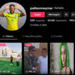 TIKTOK Pai tá onde Neymar - 63.6K Seguidores 395.8K Curtidas