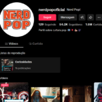 TikTok com +57K de seguidores, 1,5M de curtidas e videos com mais de 1M de views