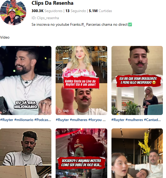 Captura de tela 2026-02-25 102313 Conta Kwai 300k seguidores com 5.2m de curtidas - Imagem 1