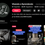 Perfil tiktok monetizado Vivendo e Aprendendo vivendo - 24.7K Seguidores 125.1K Curtidas