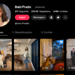 TIKTOK super engajado com mais de 231.5K Seguidores 6.9M Curtidas - Vlog