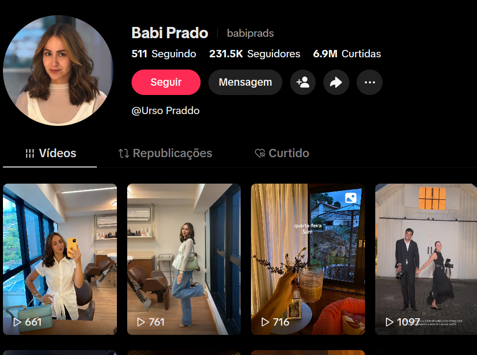 Captura de tela 2026-03-19 183236 TIKTOK super engajado com mais de 231.5K Seguidores 6.9M Curtidas - Vlog - Imagem 1