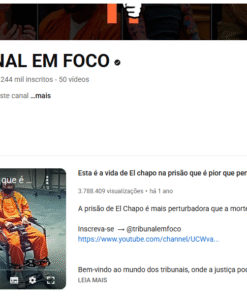 Canal super em alta - Monetizado com RPM altíssimo @tribunalemfoco • 238K Inscritos
