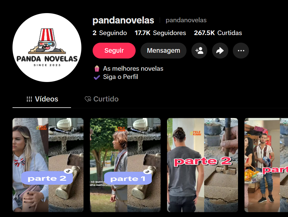 Captura de tela 2026-03-19 192927 Vendo conta do Tiktok 17.7K Seguidores 267.5K Curtidas Novelas - Imagem 1