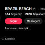 VENDO TIKTOK MONETIZADO COM 20.1K Seguidores 123.2K Curtidas - praia