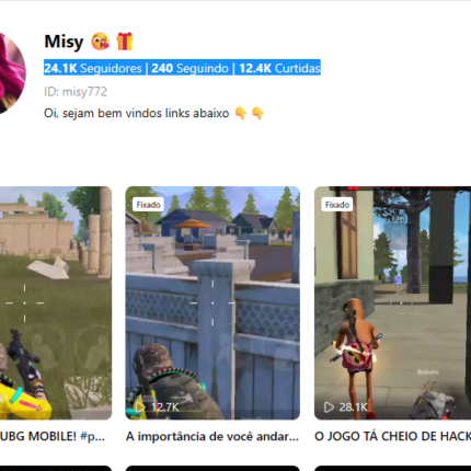 Conta Kwai 24.1K Seguidores | 12.4K Curtidas Monetizada nicho games.