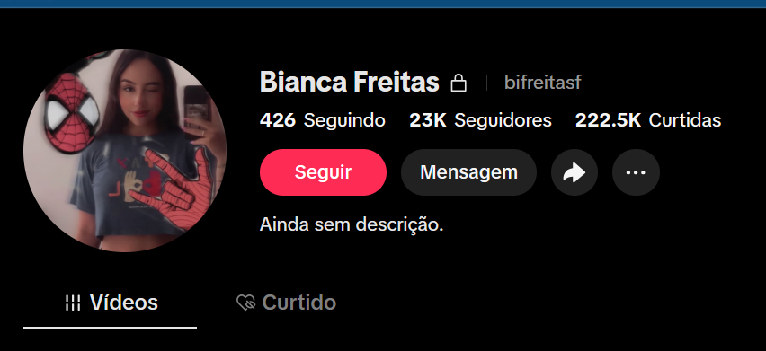 Captura de tela 2026-03-19 193242 Conta TIKTOK 23K Seguidores 222.5K Curtidas - Pessoal Feminino - Imagem 1