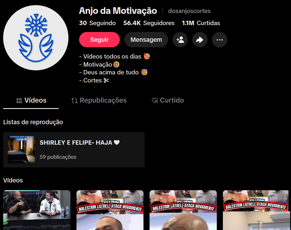 Captura de tela 2026-03-19 195739 CONTA TIKTOK 56.4K Seguidores 1.1M Curtidas MONETIZADA COM MUITO ENGAJAMENTO - Imagem 1