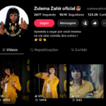 Vendo Conta TikTok 18.1K Seguidores 123.2K Curtidas - Zulema Zahir celebridade