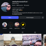 Instagram Wesley Ferrarezi 18 posts 8.878 seguidores - viagens