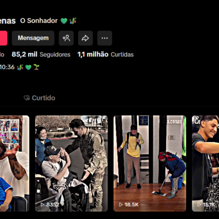 CONTA TIKTOK MONETIZADA | 85,2K+ SEG | 1,1MILHÃO CURT | ENTRETENIMENTO & MOTIVAÇÃO | POTENCIAL DE VIRALIZAÇÃO🎬