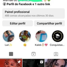 Instagram com 44k de seguidores 22 milhões de impressões