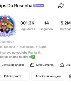 Conta Kwai com 301K de Seguidores