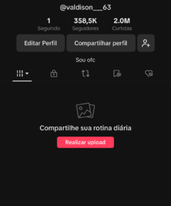 TIKTOK MONETIZADO VIWS MAIS DE 1M PÔR VÍDEO 358.5K Seguidores 2M Curtidas