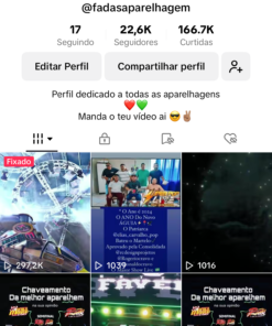 TIKTOK Fã Das Aparelhagens -22,6 mil Seguidores
