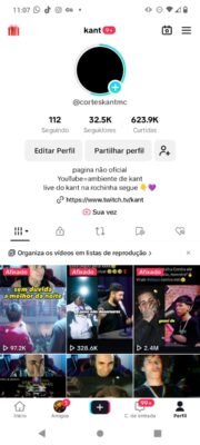 Conta do tik tok 32.5k