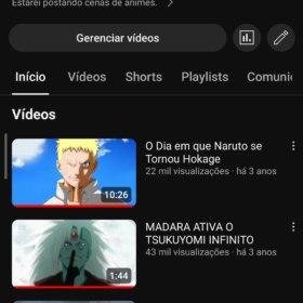 Canal de Animes 16K de Inscritos com apenas 3 Vídeos