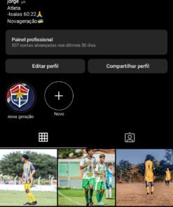 Conta do Instagram 10k jogador de futebol