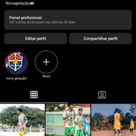 Conta do Instagram 10k jogador de futebol