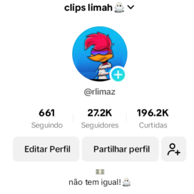 Conta do tiktok -27,2K Seguidores