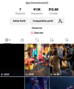 Conta do tik tok - 41,1K Seguidores