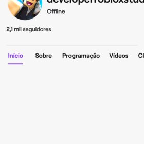 Conta twitch 2k de inscritos