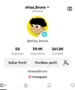 Vendo conta do tik tok de 39,4k não monetizada