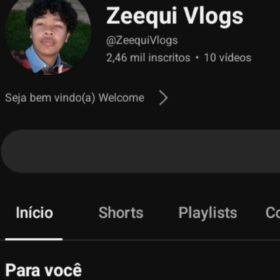 Canal do YouTube com 2,46k de inscritos