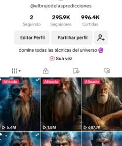 Conta tiktok 295k- elbrujodelaspredicciones