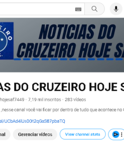 CANAL YOUTUBE 7k - NOTÍCIAS DO CRUZEIRO HOJE SAF