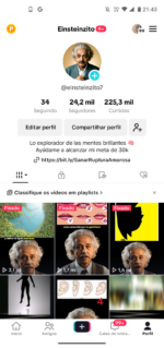 Tiktok com 24k de seguidores
