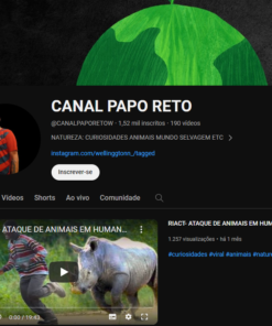 CANAL PAPO RETOW 1,52 mil inscritos ‧ 190 vídeos