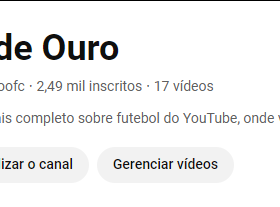 CANAL FUTEBOL 2,5K INSCRITOS
