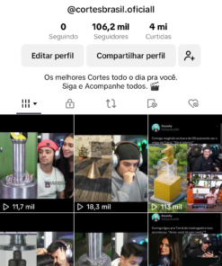 TIKTOK MONETIZADO +106K SEGUIDORES - NICHO CORINGALOUD & GAMEPLAY