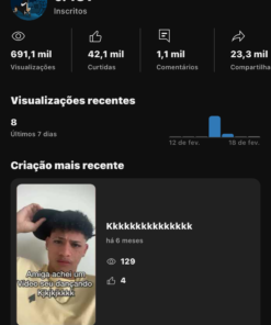 CANAL DO SLIVA com 5480 Inscritos