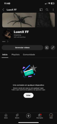 Canal YT 3800 Inscritos e Com 60K de Visualizações