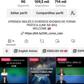 TIKTOK TO BILINGUE -109,3K Seguidores