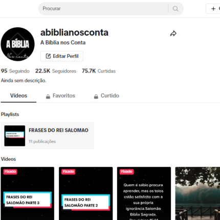 Conta com +de 20k de seguidores organicos