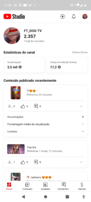 Canal do YouTube de free Fire red block - 2,4 mil inscritos - Imagem 3