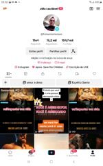 Conta tiktok com 15,2k de seguidores