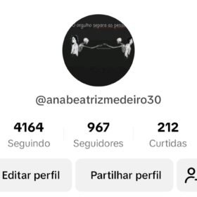 Conta tik tok quase 1k