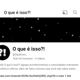 Canal com quase 19K de inscritos, não monetizado (mas quase)