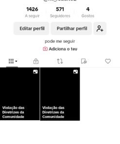 CONTA DE TIKTOK COM 571 SEGUIDORES