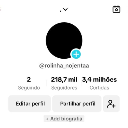 Conta tik tok Monetizada 218k